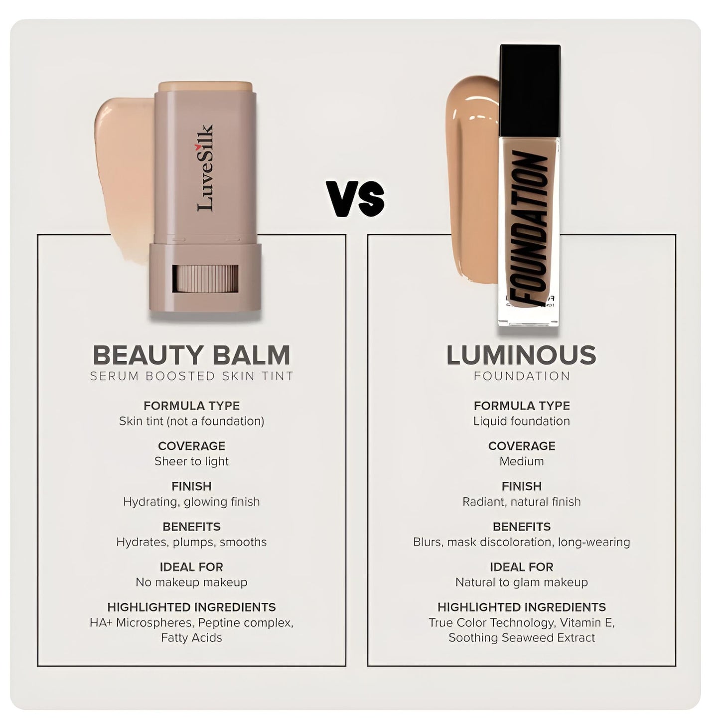 LuveSilk Serum Boosted Skin Tint Balm